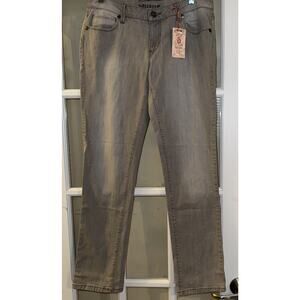 NWT Decree Jeans - Size 11 - Gray Low Rise Skinny metallic